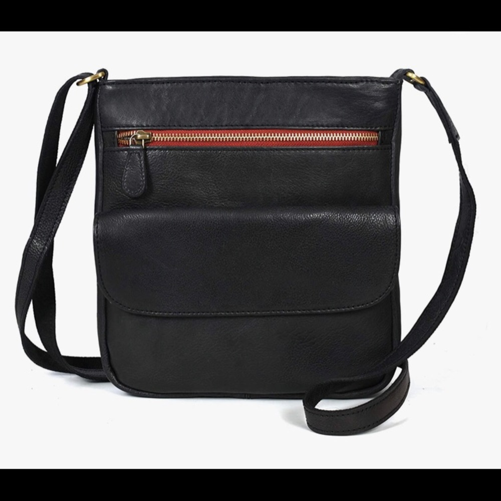 Aaron Leather Goods Leather Crossbody Bag